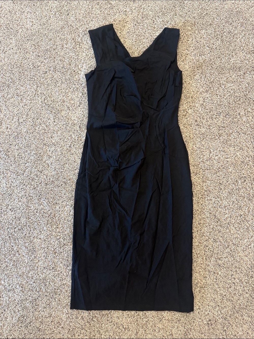 Classic Black Sleeveless Sheath Dress